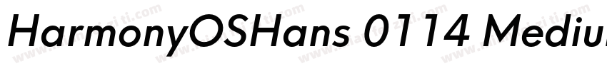 HarmonyOSHans 0114 Medium字体转换